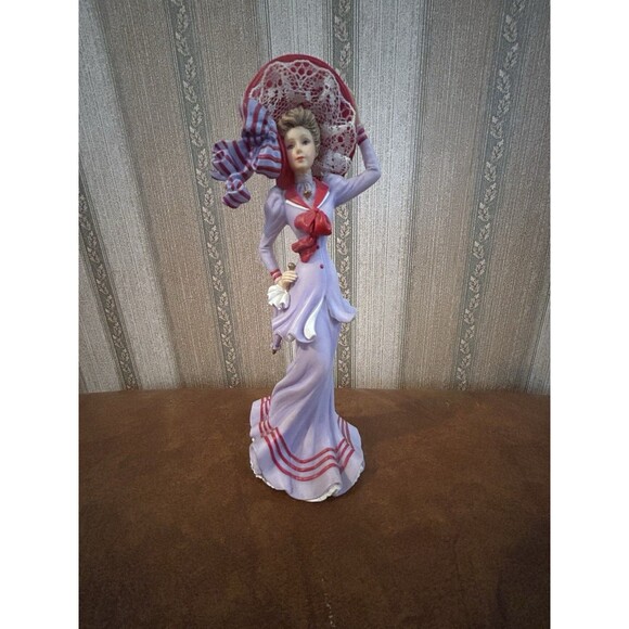 Thomas Kinkade Other - Thomas Kinkade Portraits Of Style Collection-  Strolling The Board Walk Figurine